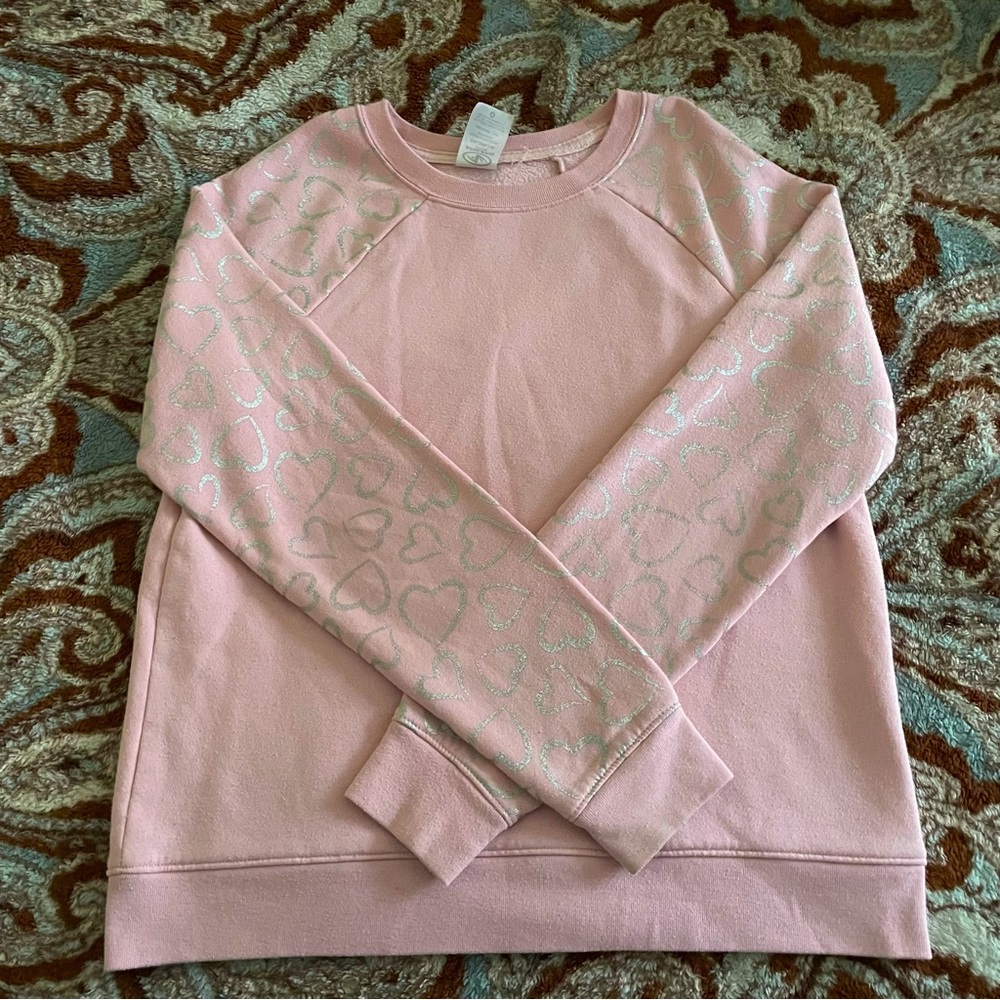 Athletic Works Girls Heart Sweatshirt